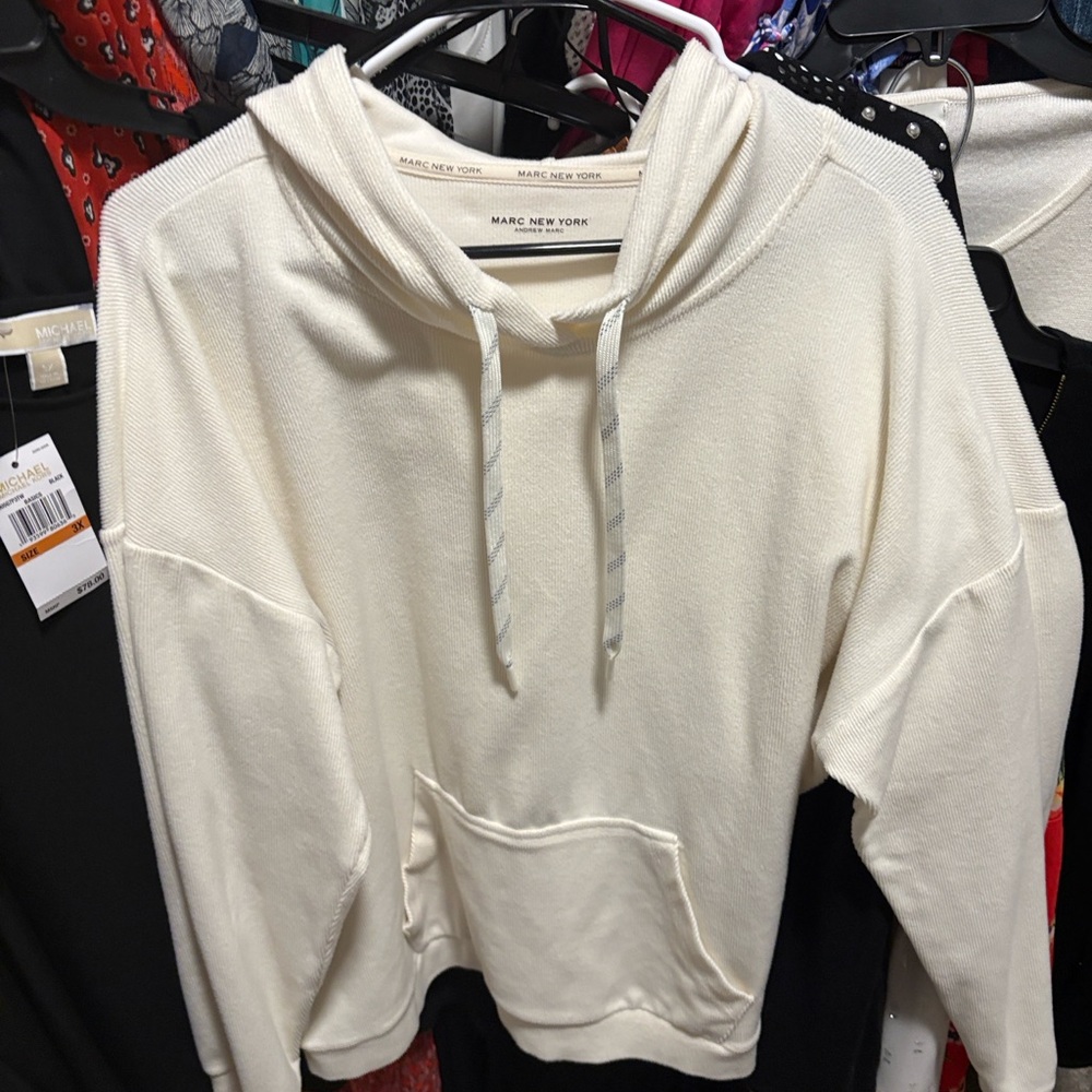 Marc New York Women's Ivory Cowl Neck Sweater